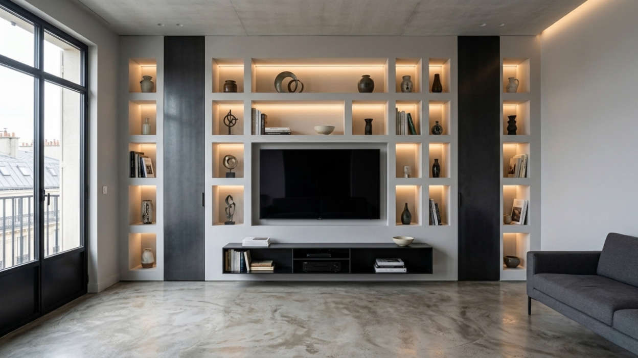 Meuble TV sur mesure MGA Agencement